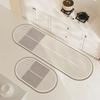 Alfombrilla de Barro de Diatomeas Estilo Simple Baño Cocina Absorbente de Agua Antideslizante Secado Rápido Frotar Puerta Resistente al Desgaste Fácil de Cuidar Goma