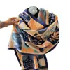 Bufanda de Cachemira Sintética Nueva de Invierno para Mujer Pintura al Óleo Arte Abstracto Bufanda Cálida para Parejas Shawl para Aire Acondicionado de Comercio Exterior Venta al por Mayor