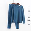 Roupa masculina quente de veludo, conjunto de roupa íntima térmica de veludo dupla face, roupa de outono, calça comprida, grossa, tamanho grande para gordos, atacado