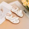 Nuevas Sandalias Infantiles 2024 Zapatos de Princesa con Cordones y Suela Suave Cómodos Antideslizantes para Playa Sandalias de Moda para Niñas Hada