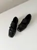 2026 Nuevos Zapatos de Ballet Deportivo de Nicho Estilo Francés, Zapatos Mary Jane Casuales y de Moda, Zapatos de Cuero Plateados de Suela Gruesa