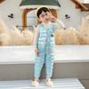 Macacão Novo Infantil Colorido Sem Lavagem de Algodão com Alças Calça Grossa para Bebê Roupa Externa Calça de Algodão para Meninos e Meninas