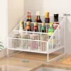 Prateleira de Armazenamento para Condimentos, Prateleira de Armazenamento para Utensílios de Cozinha, Porta-Copos Doméstico, Prateleira de Armazenamento Multifuncional com Compartimentos para Condimentos para Bancada