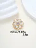 Botões Metálicos em Formato de Flor para Suéteres, Casacos, Sapatos, Chapéus, Vestidos Festivos, Botões Decorativos Costurados à Mão, Botões de Flor para DIY em Estoque