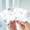 Una variedad de 8 pegatinas de tarjetas con respaldo de corazón para niñas, material base de goo para carcasas de teléfonos móviles decorativas DIY, se puede cortar, decoración impermeable
