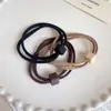 2024 Nuevo Estilo Diadema Trenzada de Doble Capa Goma Elástica Goma para el Cabello Goma para el Cabello de Mujer Diadema Anillo de Goma Juego de Cuero Cola de Caballo Alta