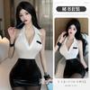Sanshengyin, lencería sexy de secretaria, uniforme de cita para mujer, bata de batalla seductora y apasionada, pijama gratis, traje 8308