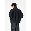 Chaqueta de Mezclilla Color Original con Cuello Camisero Rumei para Hombres y Mujeres, Nueva Chaqueta de Mezclilla Cruda Casual Retro Americana Suelta de Trabajo para Primavera