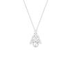 Collar con diseño original de BaObAo en plata de ley s925 con forma de estrella mágica y árbol de Navidad para niñas, regalo de lujo para las fiestas.