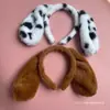 Novo Conjunto de Fantasia de Halloween Infantil da Amazon: Tiara de Animal com Orelhas de Cachorro de Pelúcia Desenho Animado