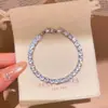 Pulsera de Hebilla Cuadrada de Circonita Chapada en Oro Real de 18k Pulsera Retro de Lujo Ligero de Gama Alta Joyería de Mano para Mujeres