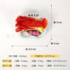 Pegatinas Decorativas para Refrigerador de Comida China Cangrejo Rey Marinado Plato Langosta de Hielo Berenjena Olla Tarjeta Grande de Lujo Juego de Comida
