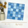 Azulejo Mosaico para Piscina Forno Ondulação d'Água Engenharia Azulejo de Parede para Piscina de Águas Termais Antiderrapante Interno e Externo Mosaico Totalmente Cerâmico