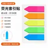 Notas Adhesivas Transparentes para Mascotas Tira de Color Fluorescente Pegatinas Índice Estudiante Autoadhesivas Impermeables Etiquetas de Clasificación Pegatinas Escribibles