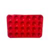 Forma Redonda de Silicone para Bolo com 24 Furos, de Cruzamento, Grau Alimentício, Copo para Muffin, Ferramenta de Confeitaria, Assadeira de Silicone DIY
