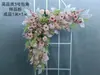 Flor de Casamento Criativa Flor Rosa de Casamento Fileira de Flores Arranjo de Flores de Chão Salão de Casamento Decoração de Arte Floral Pronta