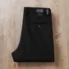 Estación europea otoño e invierno algodón modal sarga microelástico simple negocios lavado cintura media ajuste recto pantalones casuales para hombre