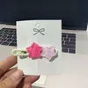 Pinza para el pelo de flor de cerezo en gelatina, pinza de pico de pato dulce y linda, pinza lateral para niñas, para arreglar el flequillo, accesorio para el pelo para estudiantes