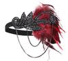 Diadema de Plumas de los años 20 Diadema Adorno de cabeza Gatsby Diadema de Chica Flapper Diadema