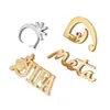 Broche de Letra de Alta Qualidade Yuefeng Personalizado Emblema DIY Personalização de Logo Metálico Emblema da Empresa Produção de Crachá para Funcionário Corporativo