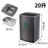 Cubo Comercial de Acero Inoxidable para Residuo de Té con Tubería de Drenaje, Cubo con Filtro Separador de Desechos de Té, Cubo Grande de Agua para Preparar Té en la Sala de Té