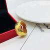 Anillo de Alambre Dibujado para Parejas Shajin de Vietnam para Hombres y Mujeres Anillo Euro Dólar Tianyuan Anillo Grande Brillante Imitación Oro Anillo Sikim Regalo