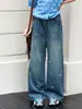 Calça jeans de novo estilo outonal para meninas mais velhas, roupas infantis, jeans estiloso e versátil com miçangas para meninas