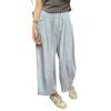 Pantalones de Maternidad Verano Delgados Ropa Exterior 2025 Nuevos Pantalones Casuales de Pierna Ancha Primavera y Verano Talla Grande Pantalones de Maternidad Pantalones Nube Verano