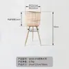 Jarrón alto de mimbre para flores, maceta tejida creativa, soporte para flores estilo ins, soporte decorativo para macetas de interior, soporte de madera para flores para balcón