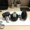 Tornillos de Mano de Cabeza Puntiaguda de 14 mm - M6, Tornillos de Rosca Recta, Tornillos de Cabeza de Plástico