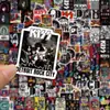 100 adesivos de graffiti rock estilo banda KISS. Adesivos à prova d'água DIY para guitarras, cadernos e malas. Cooperação transfronteiriça