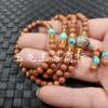 Pulseira de Contas Redondas de Ágata Vermelha Jade Yulong Calcedônia Branca Pulseira 108 Pulseira Areias Pulseira de Jade