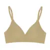 Sujetador de Expansión Exterior Sin Costuras Estilo Coreano para Mujeres con Senos Grandes, Push-Up Pequeño Soporte Suave, Sujetador Fino Cómodo Sin Aros Sujetadores