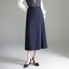 Saia meio-saia de terninho é super bonita, saia feminina evasê que emagrece, novo estilo outono 2026, a popular saia guarda-chuva deste ano
