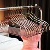 Cabide Acrílico para Uso Doméstico, Cabide para Roupas Femininas, Plástico Transparente Sem Marcas Antiderrapante Pó Dourado Cristal Varal, Estilo Ins