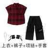 Ropa de Moda Hip-hop Traje de Hip-hop para Niños Verano de Manga Corta Jazz para Niñas Hiphop para Niños Ropa de Actuación Hip-hop