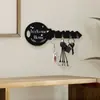Gancho para Llaves de Madera Rústico Estilo Bohemio Popular Transfronterizo Portallaves Vintage Llavero de Entrada