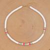 Colar Boho Verão Colorido Argila Macia Estilo Fresco para Mulheres Feito à Mão Miçangas Corrente Clavícula Choker com Borla Pentagrama