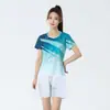 Nuevos Uniformes de Bádminton Conjuntos para Hombre y Mujer Manga Corta Ropa Deportiva Uniformes de Entrenamiento Competición Equipo Verano Secado Rápido Tenis de Mesa Bádminton Uniformes Personalizados