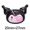 Gato oscuro conejo amor lazo diy accesorios de joyería de resina carcasa de teléfono móvil horquilla hebilla de zapato material al por mayor