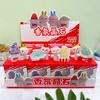 New Coke La Bubu Llavero de Dibujos Animados Caja Sorpresa Lindo Dibujo Animado Colgante para Mochila Escolar Llavero de Coche Máquina de Gashapon