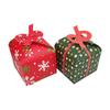Caja de Regalo Navideña con Lazo Grande en Forma de Nueve, Caja de Dulces, Caja Grande de Manzana, Caja de Embalaje para Regalo Sorpresa de Año Nuevo