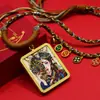 Thangka Colorido Clássico Pintado a Ouro de Vidas Passadas e Presentes, Estilo Xizang Semi-Artesanal Zaki Lam Colar Colorido de Riqueza Atacado