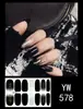 Pegatinas para uñas TE, sin cocción, de moda, finas, arte de uñas de cobertura completa listo para usar, pegatinas de uñas vestibles temu, Sudeste Asiático, Japón, Corea