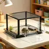 Plataforma de sol para acuario de tortugas acrílico, plataforma de sol para acuario de tortugas con comedero integrado, plataforma de sol acrílico