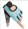 Guantes de Medio Dedo para Fitness para Hombres y Mujeres, Malla Hueca, Antideslizantes, Transpirables, Equipo Deportivo Entrenamiento, Ejercicio, Guantes de Ciclismo al por Mayor