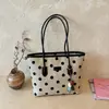 Bolsa de Ombro Tote de Mão Nova Estilo Coreano 2026 Nicho Design de Bolinhas Bolsa de Trabalho Casual Moda
