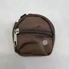 Mochila de Lona para Boneca de Brinquedo Mochila Pequena BJD de 6 Pontos Zíper Duplo Bolsa de Moeda de Lona 8X7Cm Bolsa