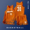 Uniforme de baloncesto, traje personalizado, palabra, uniforme de equipo de entrenamiento de competición estudiantil, secado rápido, compra grupal para hombres, impresión digital, camiseta estadounidense para adultos