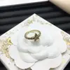 Anillo Ajustable Dior/Dior Best-Seller Transfronterizo Letra Cd para Mujer, Anillo Abierto de Latón Vintage Abeja Lujo Ligero Europeo y Americano